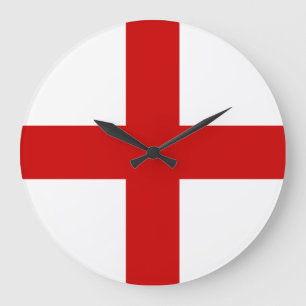 England-Flagge Große Wanduhr