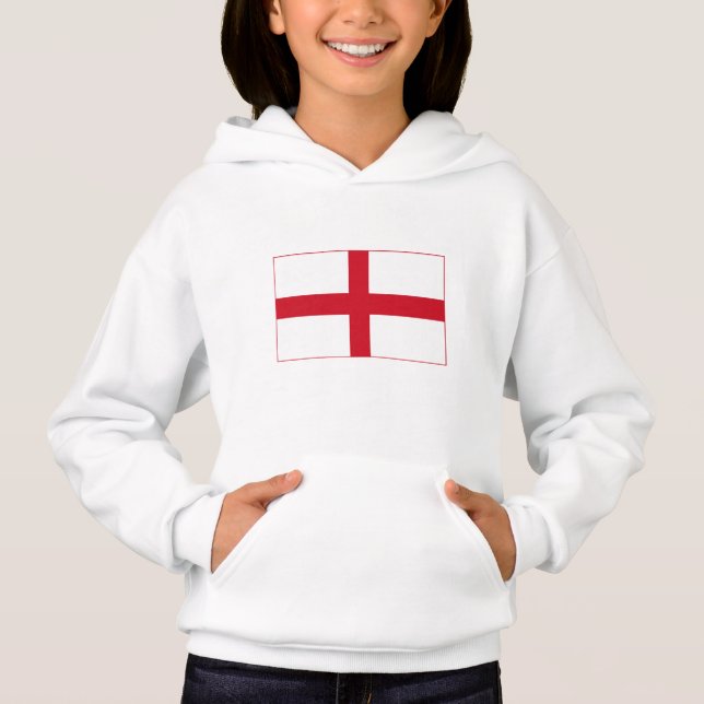 England-Flagge Hoodie (Vorderseite)