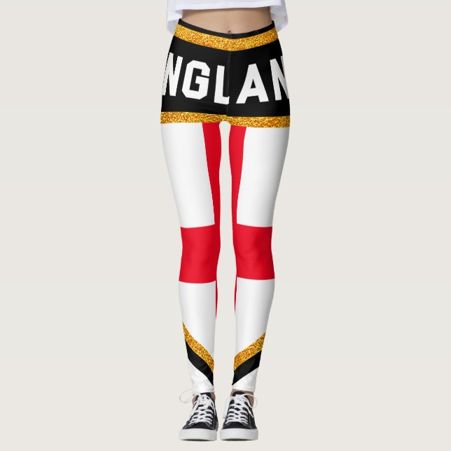 England-Flagge Leggings (Vorderseite)