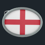 England-Flagge Ovale Gürtelschnalle<br><div class="desc">Patriotic flag of England.</div>