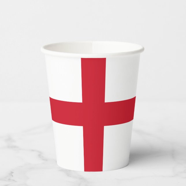 England-Flagge Pappbecher (Links)