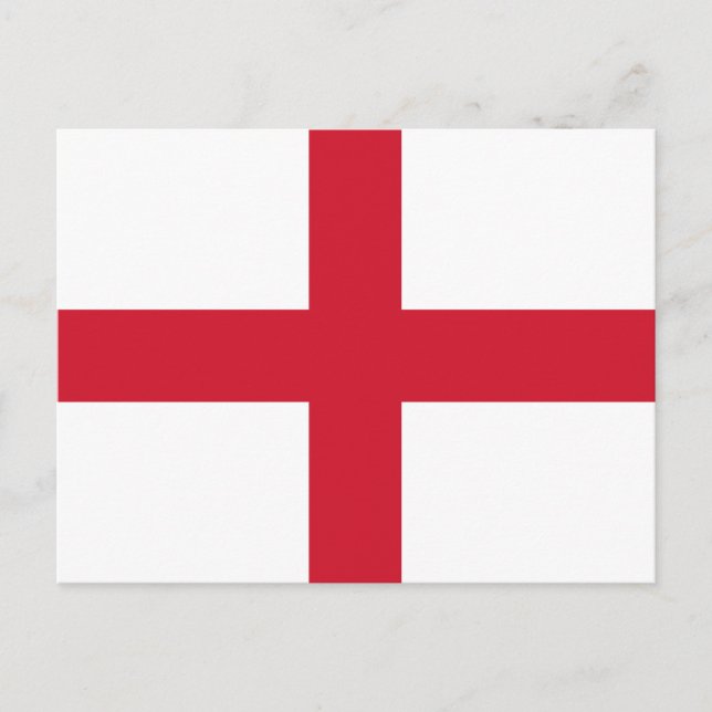England-Flagge Postkarte (Vorderseite)