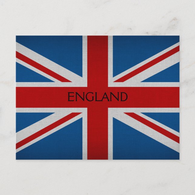 England-Flagge Postkarte (Vorderseite)