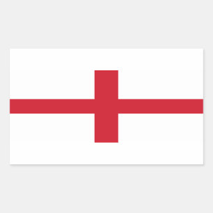 England-Flagge Rechteckiger Aufkleber