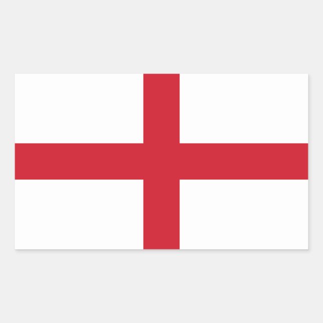 England-Flagge Rechteckiger Aufkleber (Vorderseite)