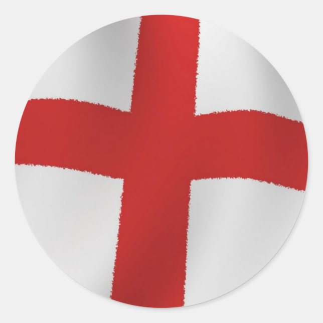 England-Flagge Runder Aufkleber (Vorderseite)