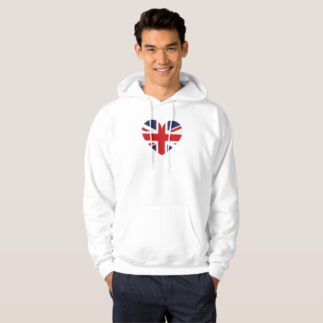 England Flagge / Union Jack Hoodie (Vorne ganz)