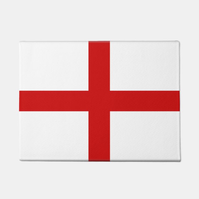 England-Flaggen-Knopf Fußmatte (Vorderseite)