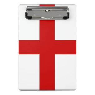 England-Flaggen-Knopf Mini Klemmbrett