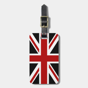 England-Flaggen-Schwarz-rotes Weiß Gepäckanhänger