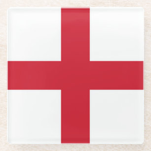 England Flaggenküste Glasuntersetzer