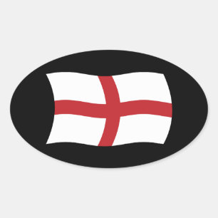 England-Flaggensticker Ovaler Aufkleber