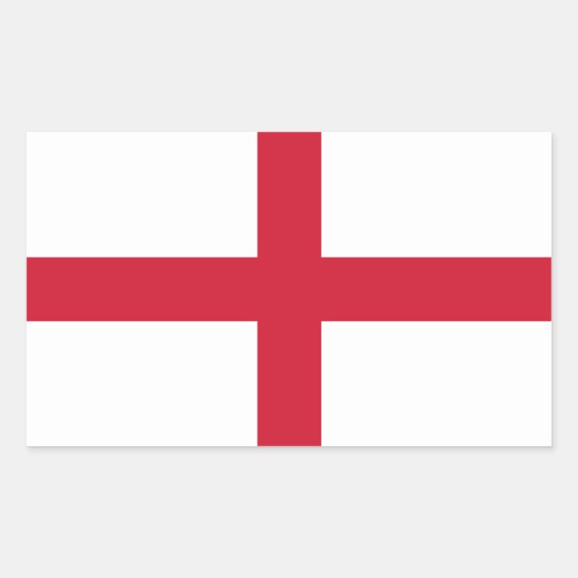 England-Flaggensticker Rechteckiger Aufkleber (Vorderseite)