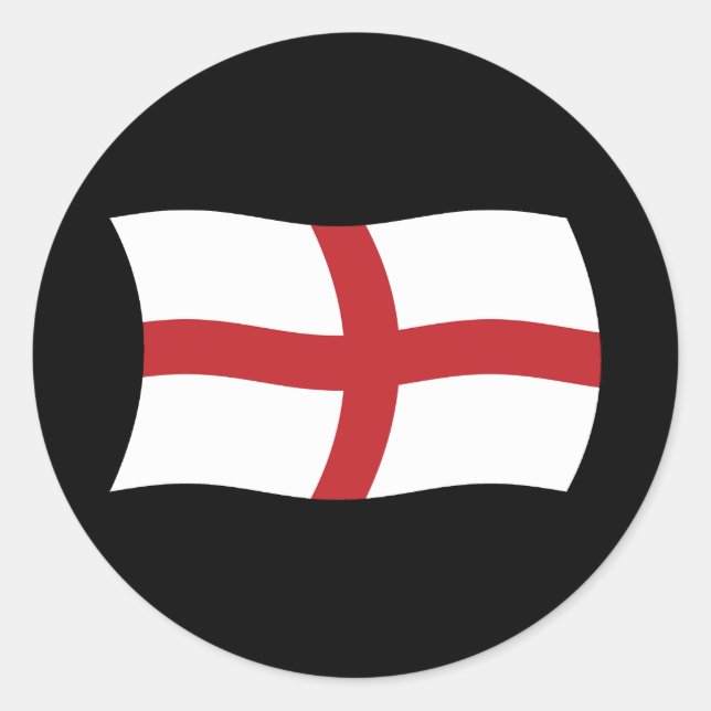 England-Flaggensticker Runder Aufkleber (Vorderseite)
