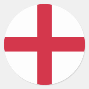 England-Flaggensticker Runder Aufkleber