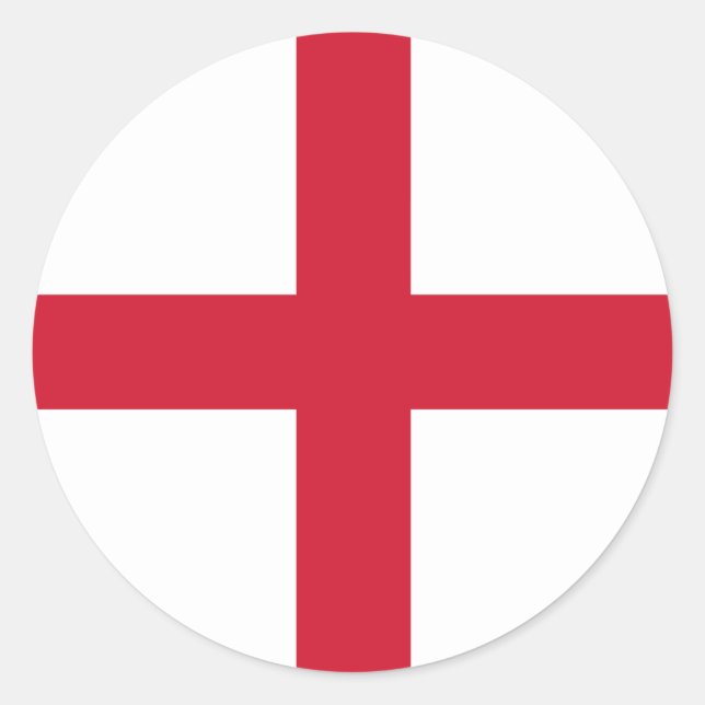 England-Flaggensticker Runder Aufkleber (Vorderseite)