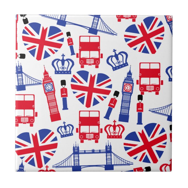 England Fliese (Vorderseite)