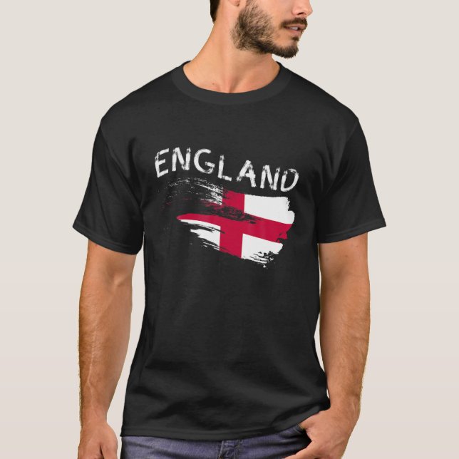 England Football Fan English Futbol Squad Britain T-Shirt (Vorderseite)