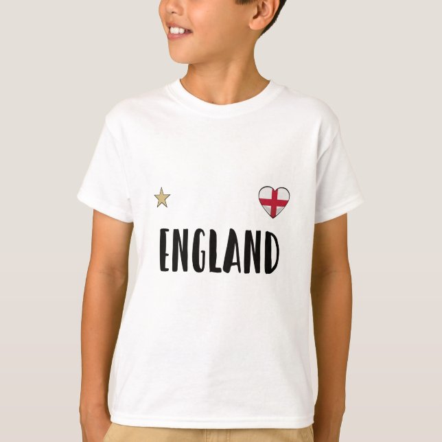 England Football Fan Shirt Englische Flagge (Vorderseite)