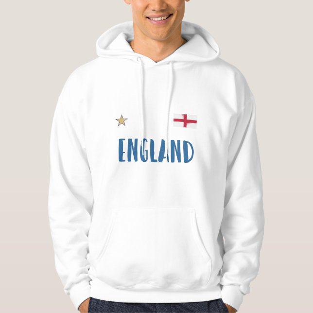 England Football Fan Shirt Englische Flagge (Vorderseite)