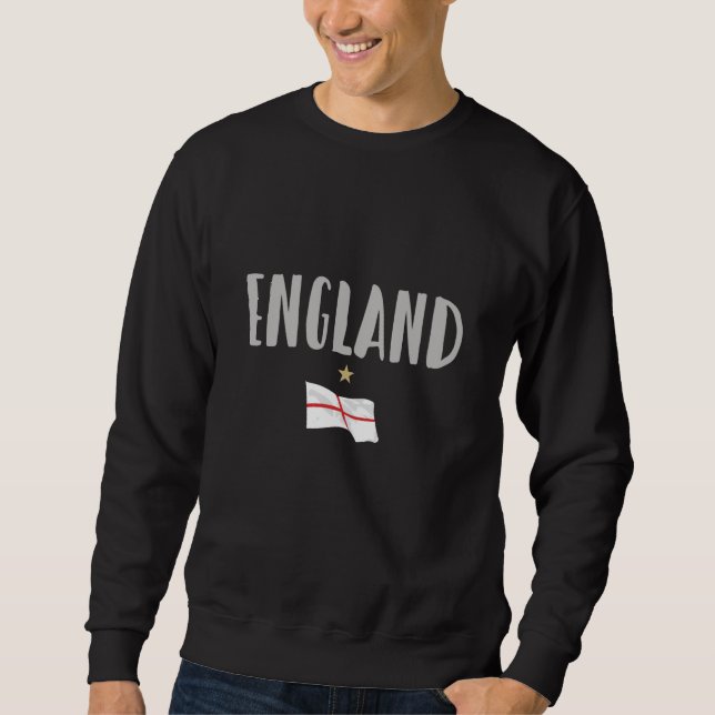 England Football Fan Shirt Englische Flagge (Vorderseite)