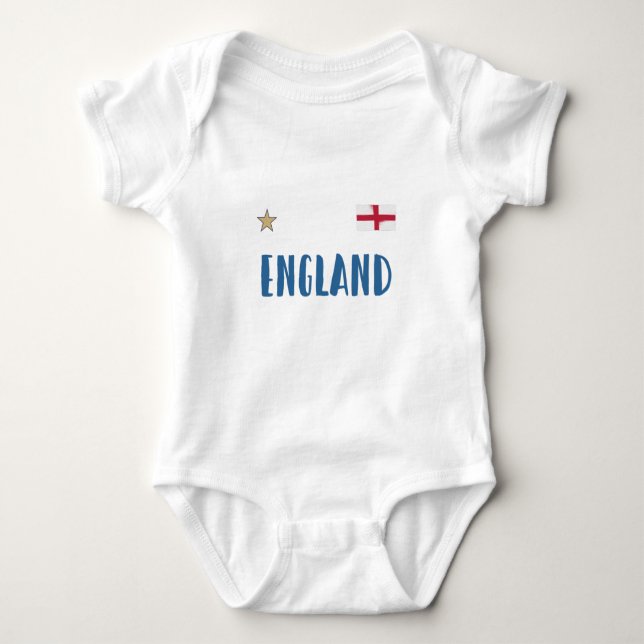 England Football Fan Shirt Englische Flagge (Vorderseite)