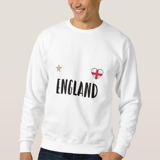 England Football Fan Shirt Englische Flagge (Vorderseite)
