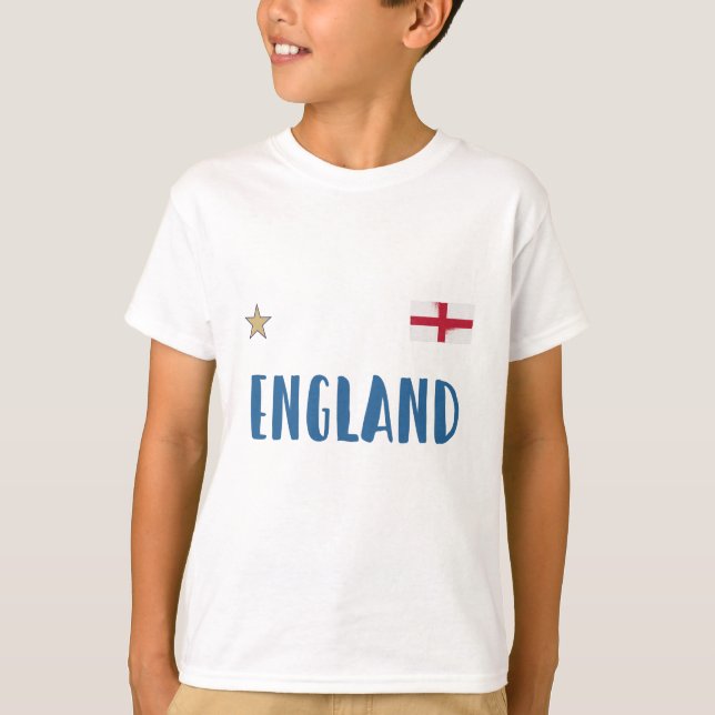 England Football Fan Shirt Englische Flagge (Vorderseite)