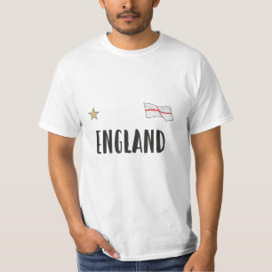 England Football Fan Shirt Englische Flagge
