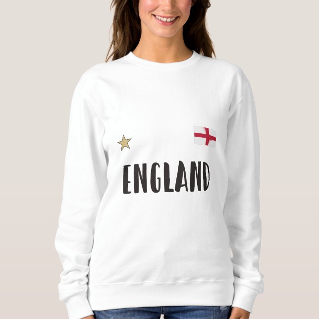 England Football Fan Shirt Englische Flagge (Vorderseite)