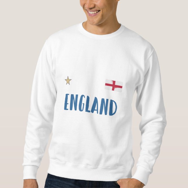 England Football Fan Shirt Englische Flagge (Vorderseite)