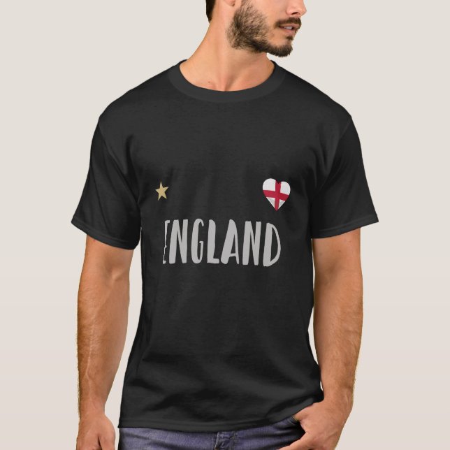 England Football Fan Shirt Englische Flagge (Vorderseite)
