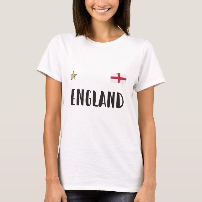 England Football Fan Shirt Englische Flagge (Vorderseite)