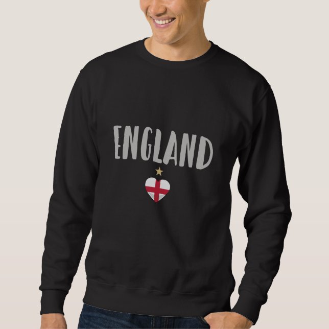 England Football Fan Shirt Englische Flagge (Vorderseite)