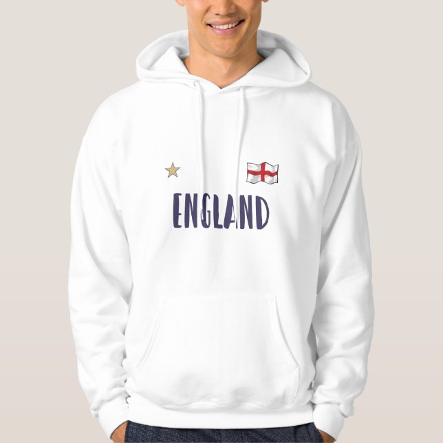 England Football Fan Shirt Englische Flagge (Vorderseite)