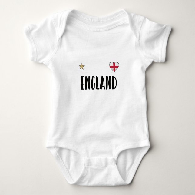 England Football Fan Shirt Englische Flagge (Vorderseite)