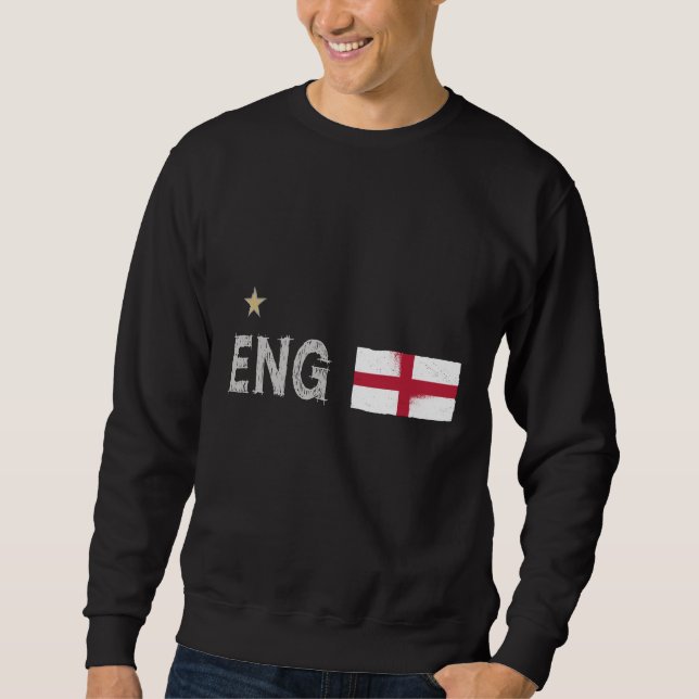 England Football Fan Shirt Englische Flagge (Vorderseite)