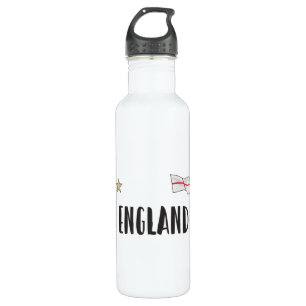 England Football Fan Shirt Englische Flagge Edelstahlflasche