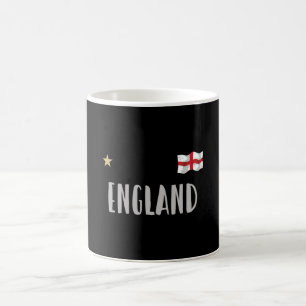 England Football Fan Shirt Englische Flagge Kaffeetasse