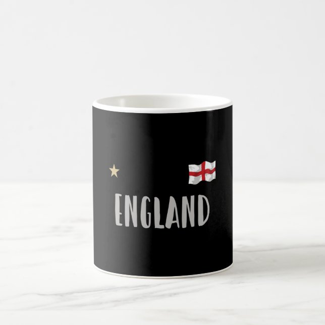 England Football Fan Shirt Englische Flagge Kaffeetasse (Mittel)