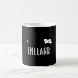 England Football Fan Shirt Englische Flagge Kaffeetasse