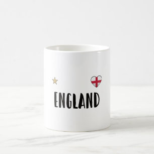 England Football Fan Shirt Englische Flagge Kaffeetasse