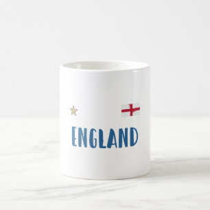 England Football Fan Shirt Englische Flagge Kaffeetasse
