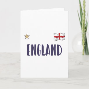 England Football Fan Shirt Englische Flagge Karte
