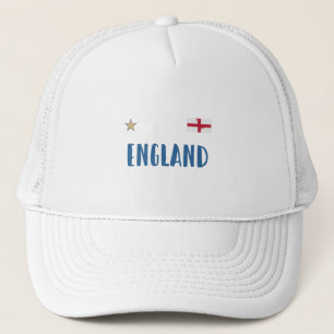 England Football Fan Shirt Englische Flagge Truckerkappe