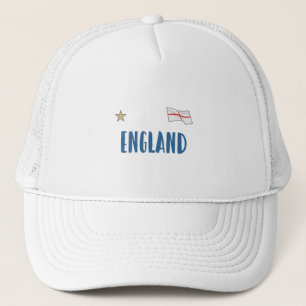 England Football Fan Shirt Englische Flagge Truckerkappe