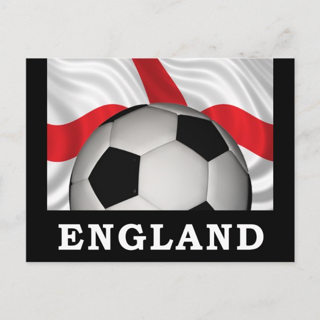England Football Postkarte (Vorderseite)