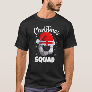 England Fußball 2022 Weihnachtsquadrat England Fuß T-Shirt
