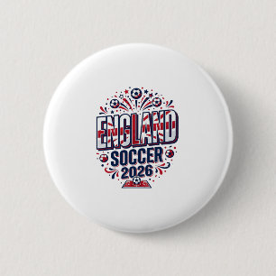 England Fußball 2026 Fußball Fett Land Typografie Button
