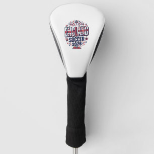 England Fußball 2026 Fußball Fett Land Typografie Golf Headcover